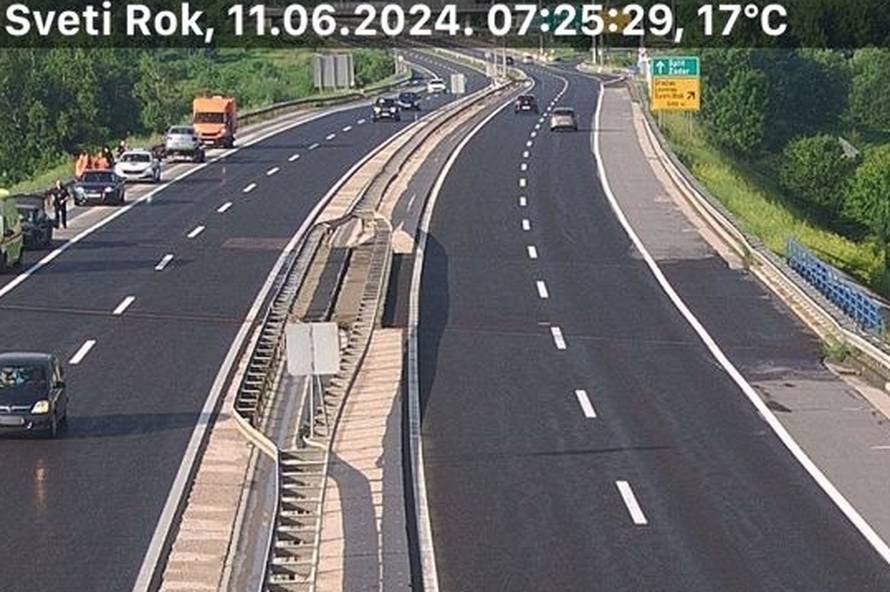 Sudarila se dva auta na A1 kod Svetog Roka, ozlijeđen jedan čovjek, HAK upozorava vozače
