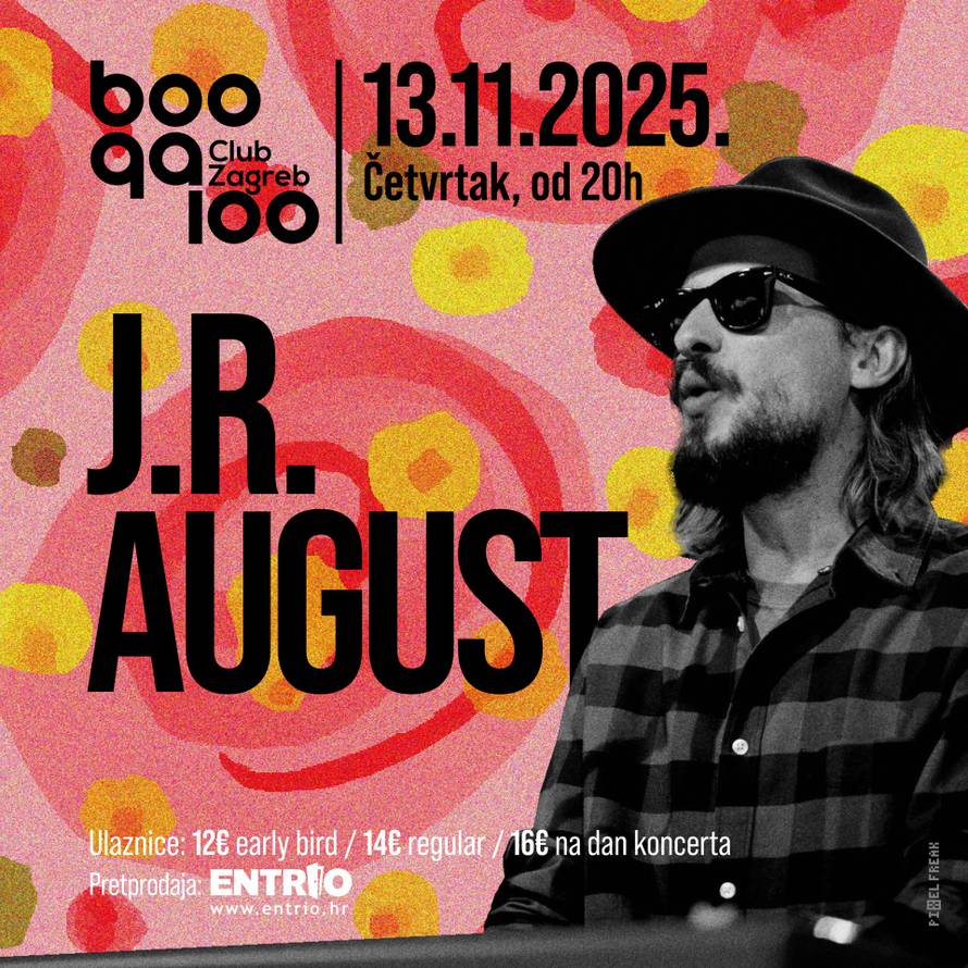 J.R. August najavio je koncert u Zagrebu: Pogledajte gdje i kada