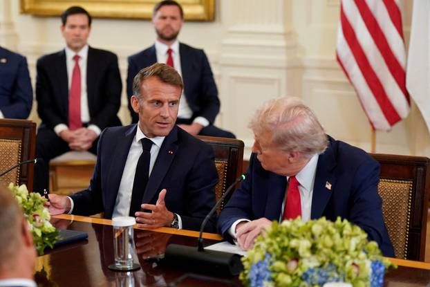 U.S. President Trump meets with Ukrainian President Zelenskiy and European leaders, in Washington, D.C.