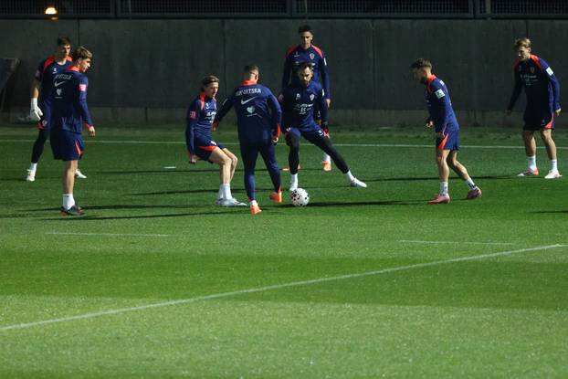 Rijeka: Hrvatski nogometni reprezetativci odradili trening