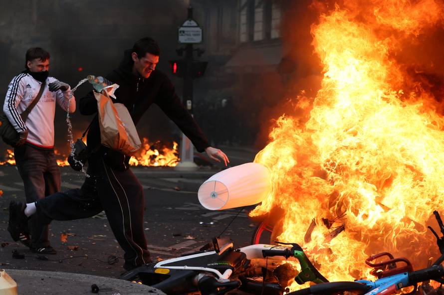 Nationwide protests in France against the cost of living