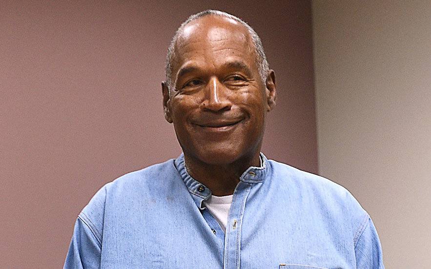 O.J. Simpson arrives for his parole hearing at Lovelock Correctional Centre in Lovelock