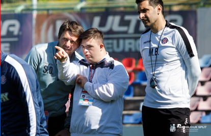 Hajdukov trening vodio mladić koji ima Downov sindrom...