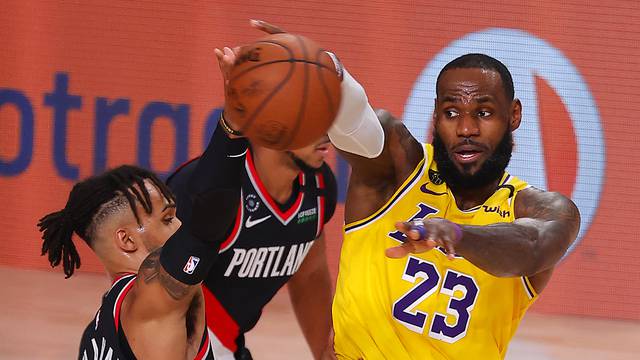 NBA: Playoffs-Portland Trail Blazers at Los Angeles Lakers