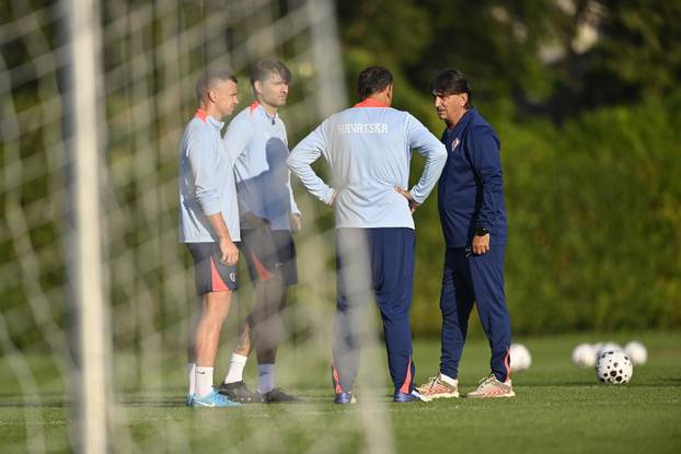 Zagreb: Trening nogometaša hrvatske nogometne reprezetacije