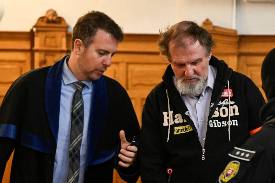 Juraj Cintula, accused of the 2024 attack on Slovak PM Robert Fico, attends the last day of his trial at the Specialised Criminal Court in Banska Bystrica