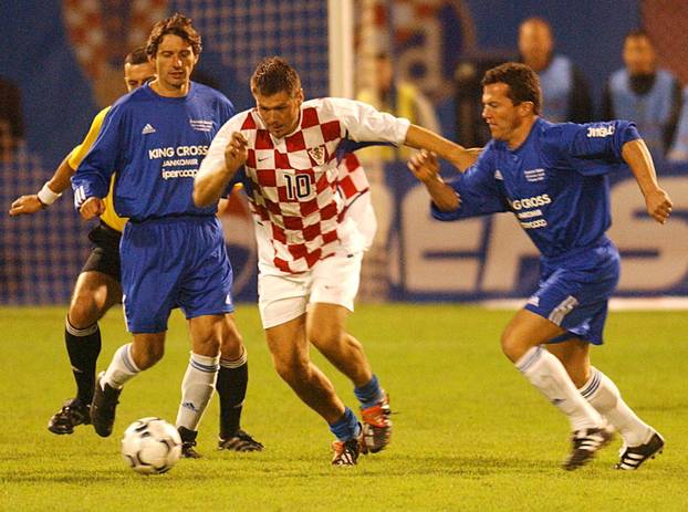 Zvonimir Boban oprostio se od nogometa revijalnom utakmicom na stadionu Maksimir, 07.10.2002.