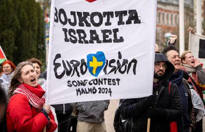 Prosvjednici u Malmöu pozivali na bojkot Izraela na Eurosongu