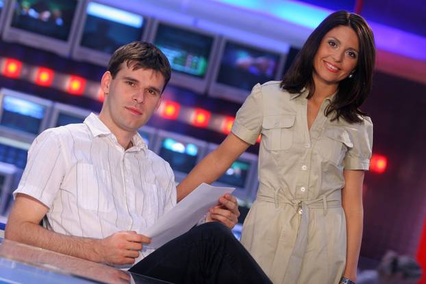 ARHIVA - 2006. Voditeljski par dnevnika Nove TV Marija Miholjek i Petar Pereža