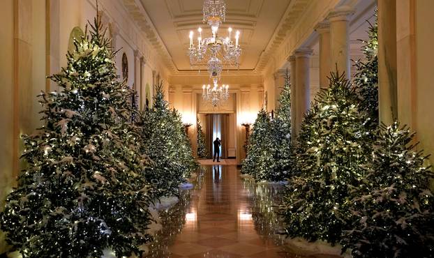 Christmas decor at the White House in Washington