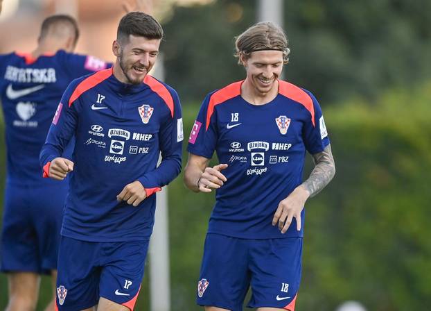 Zagreb: Trening nogometaša hrvatske nogometne reprezetacije
