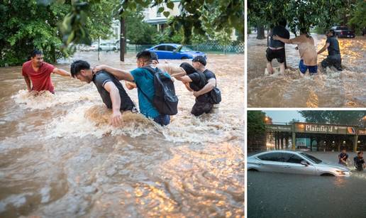 FOTO New York i New Jersey pod vodom: Kaos zbog poplava, držali se da ih ne odnese bujica