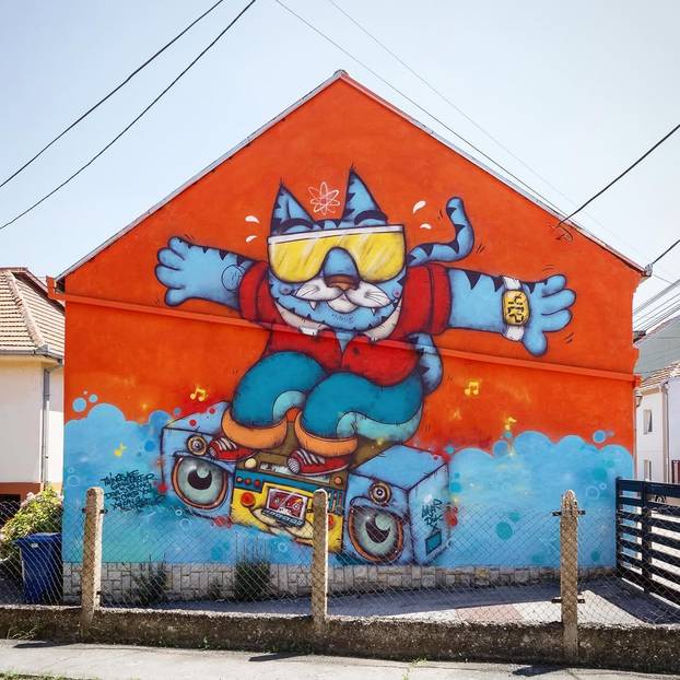 FOTO Grad pretvoren u galeriju: Pogledajte predivne murale na kućama i zgradama u Čačku