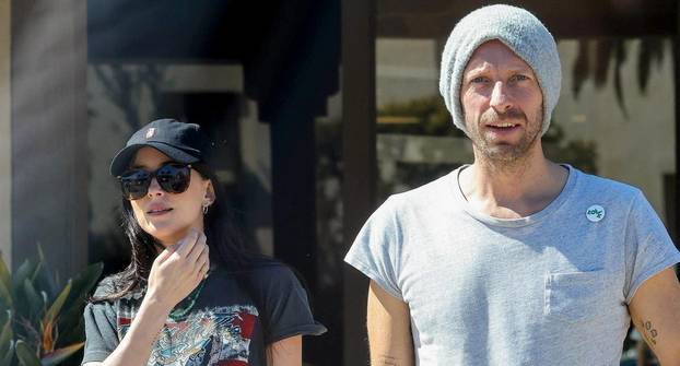 *EXCLUSIVE* Chris Martin and Dakota Johnson share a laugh on a coffee run together in Malibu