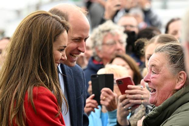 Britain's Prince William and Catherine visit the Holyhead Lifeboat Station in Anglesey