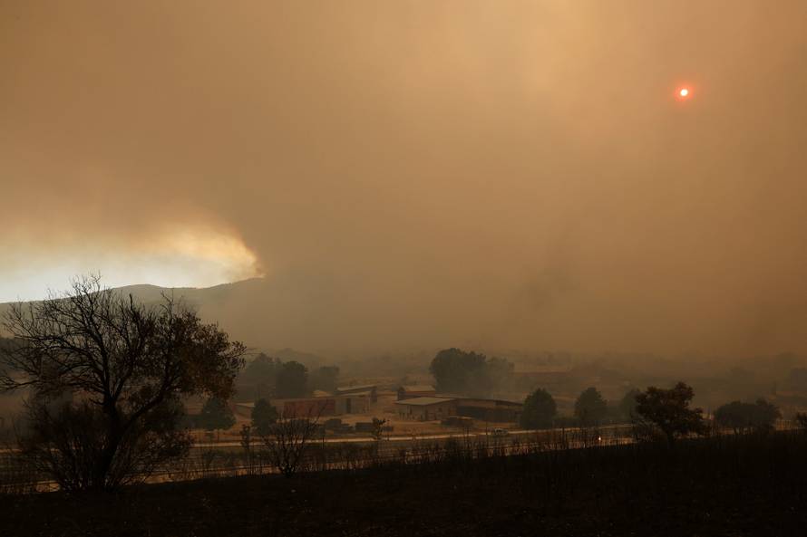 Wildfire in El Tiemblo, Spain