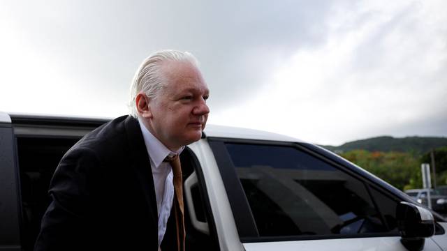 WikiLeaks founder Julian Assange appears at a U.S. District Court in Saipan