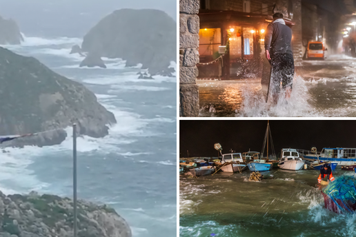 FOTO/VIDEO 'Valovi su bili kao trokatnica': Nezapam&cacute;ena oluja u Dalmaciji, jugo potopilo rive