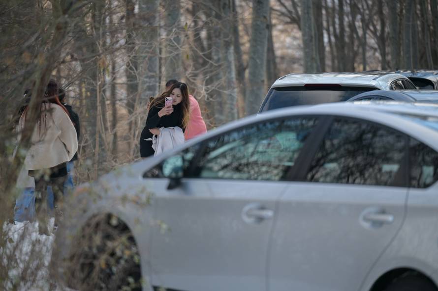 Zagreb: Zastoj na cesti prema vrhu Sljemena