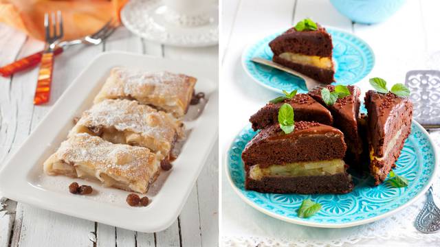 Jesenski recepti: Slastice od krušaka - štrudla i čoko-torta