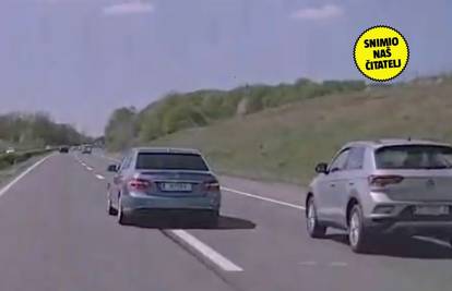 ŠOKANTNA SNIMKA! Pogledajte što radi budaletina za volanom na A1: 'Htio ga izgurati s ceste'