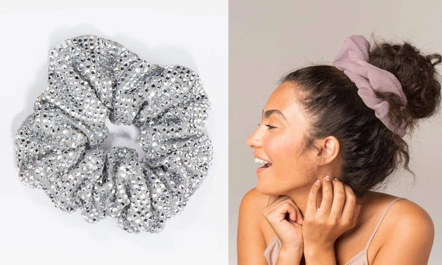 Šlampave kućne frizure kao stvorene su za tzv. 'scrunchie'