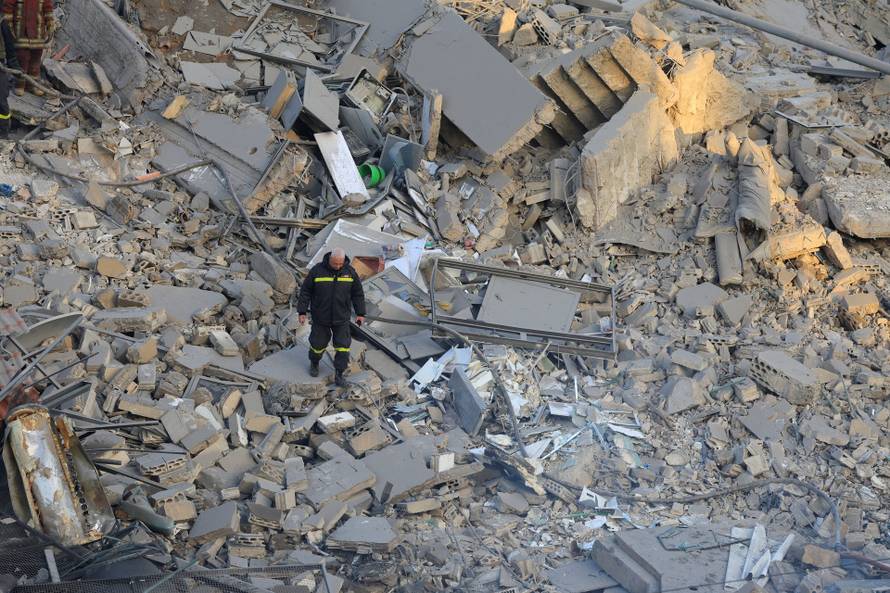 Aftermath of an Israeli strike, in Beirut