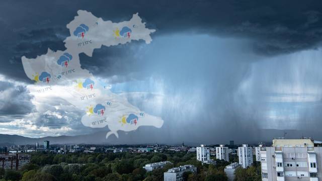 Stiže velika promjena vremena: Žuti alarm, oluje, grmljavina...