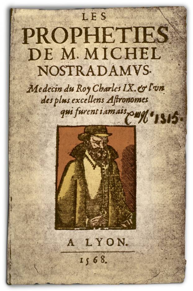 FRONTISPIECE OF THE PROFEZIE OF NOSTRADAMUS, 1568