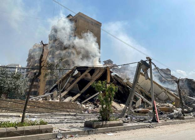 Aftermath of Israeli strikes in Beirut
