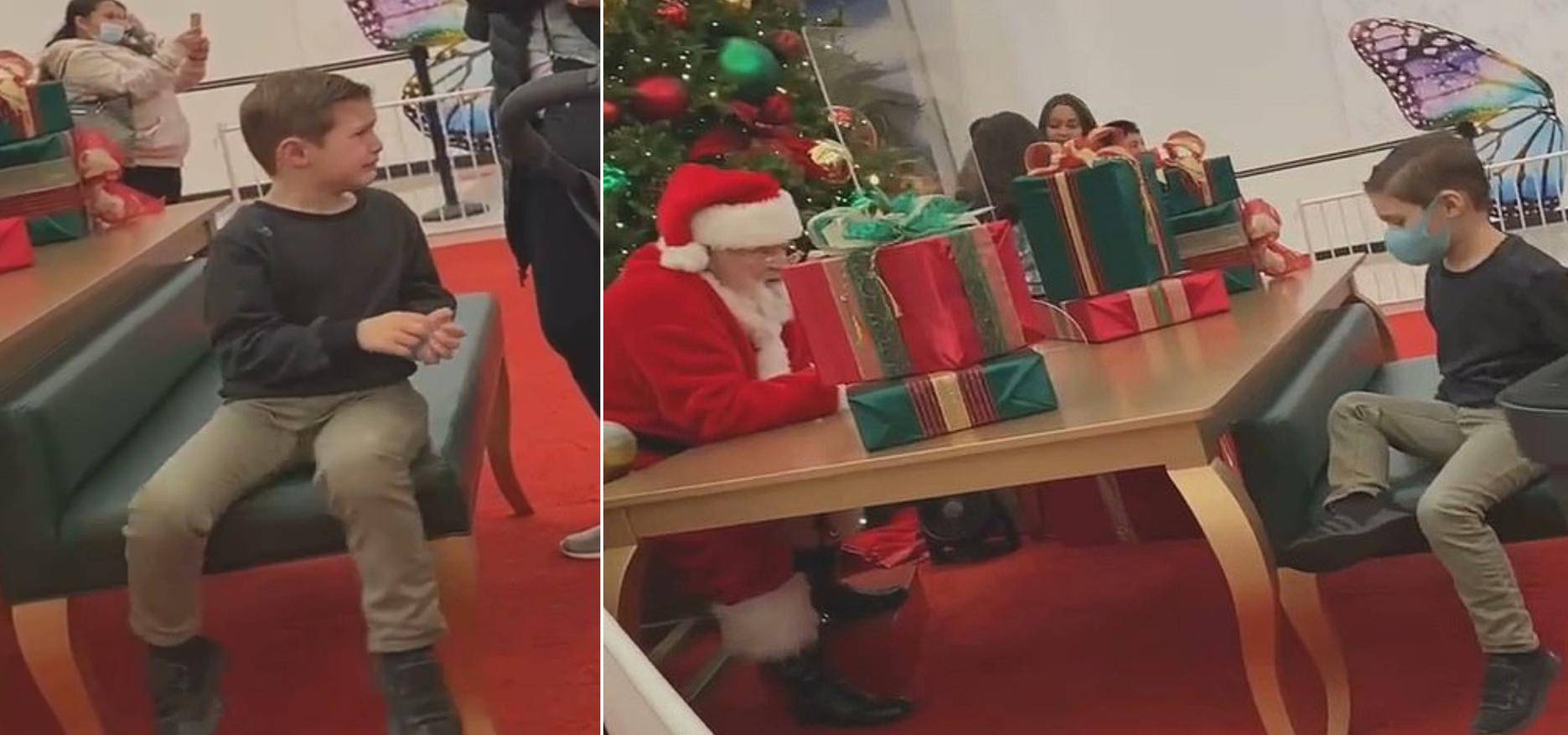 Djed Mraz rasplakao dječaka