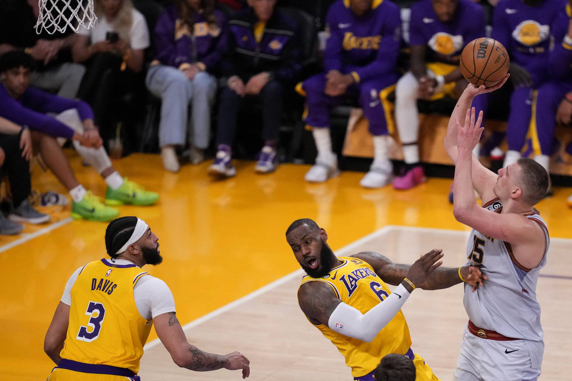 NBA: Playoffs-Denver Nuggets at Los Angeles Lakers