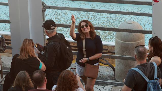 Rome unveils a pool to collect tourists' coins and wishes as Trevi fountain undergoes maintenance works in Rome