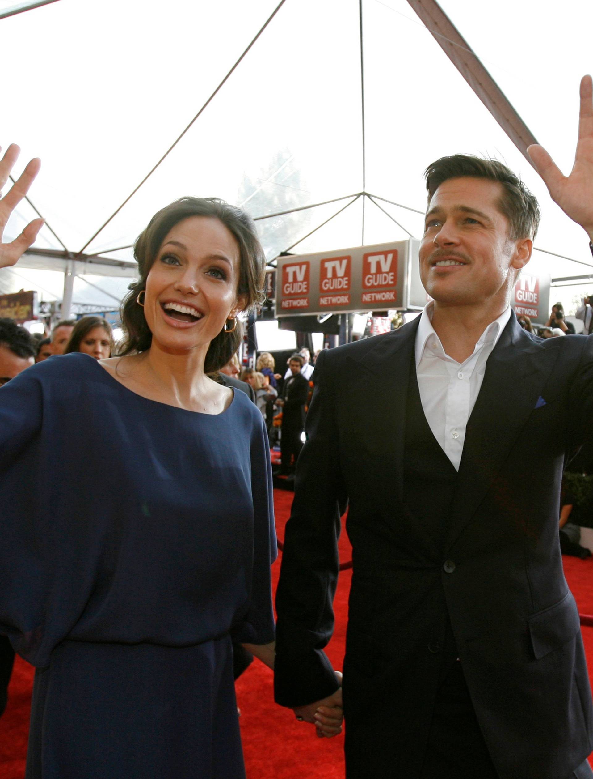 Brad Pitt and Angelina Jolie arrive at Screen Actor Guild Awards in Los Angeles