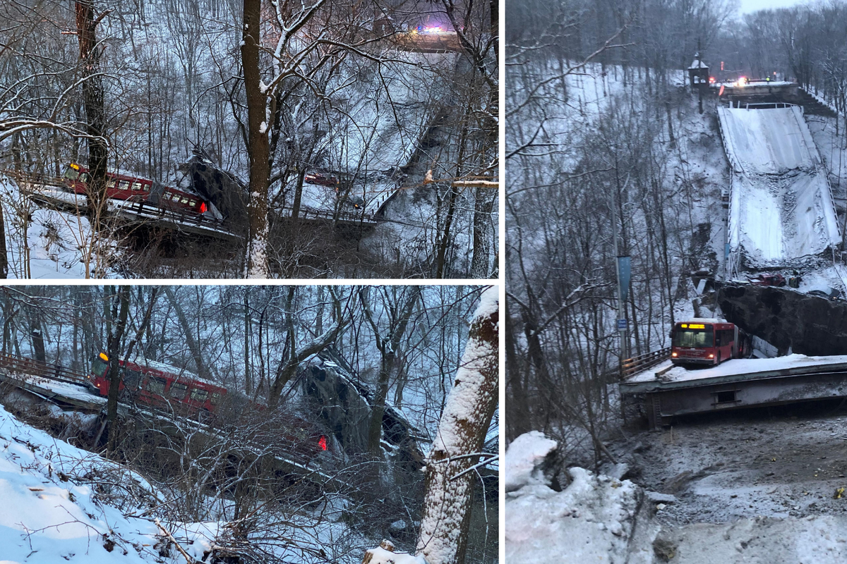 FOTO U Pittsburghu se srušio most: 'Pad je bio strašan, moj auto više nije dodirivao tlo'