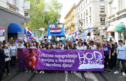 Hod za život u osam hrvatskih gradova, u Zagrebu 27. lipnja