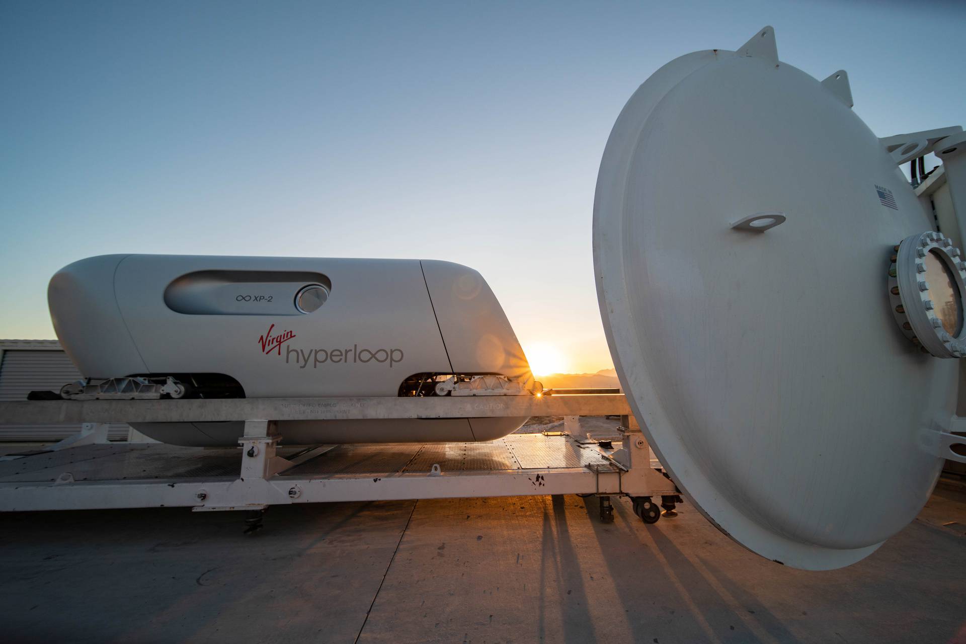 Virgin Hyperloop test in Las Vegas, Nevada