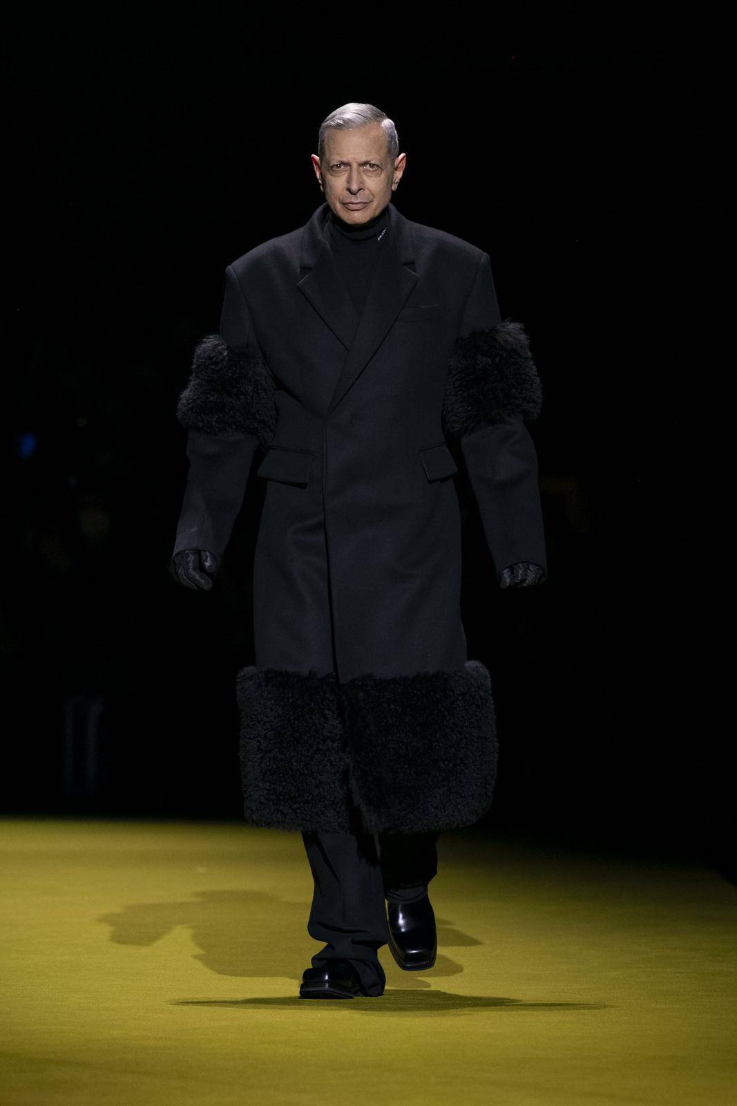 Jeff Goldblum at PRADA Men Fall/Winter 2022-23 Runway during Milan Fashion Week Menswear January 2022 - Milan, Italy 16/01/2022