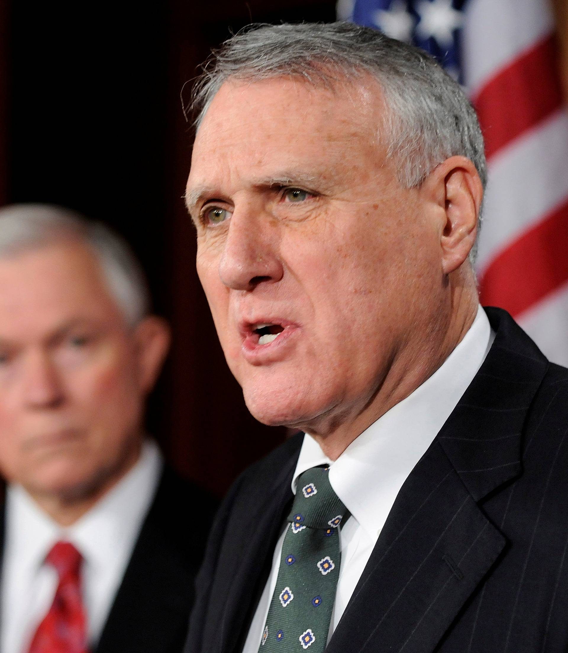 FILE PHOTO - Kyl leads a news conference about his opposition to moving forward on a vote to ratify the START treaty during the current lame duck session, at the U.S. Capitol in Washington