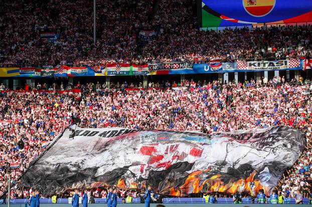 Berlin: Atmosfera na Olimpijskom stadionu tijekom susreta Španjolske i Hrvatske na Europskom prvenstvu