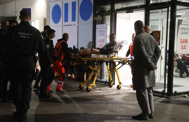 Požar u splitskom zatvoru, zatvorenici dolaze na hitni prijem u Firule 