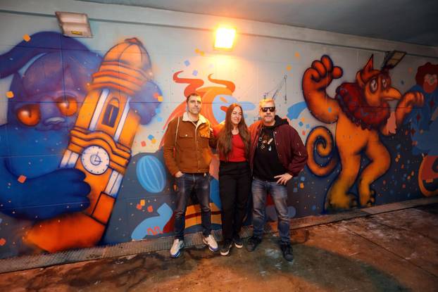 Rijeka: Predstavljanje murala tri autora u pothodniku kod tržnice