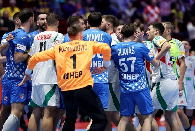 Malmo: Nakon pobjede do&scaron;lo je do naguravanja rukometa&scaron;a Hrvatske i Ma&dstrok;arske