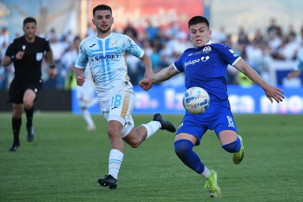 Slaven Belupo i Rijeka sastali se u prvoj utakmici finala Hrvatskog nogometnog kupa