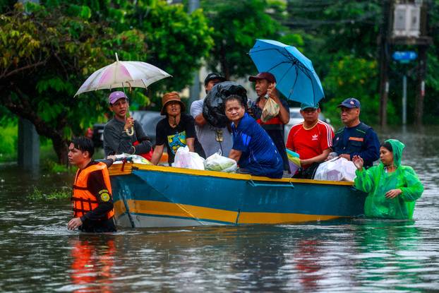 Heavy rain in Bangkok