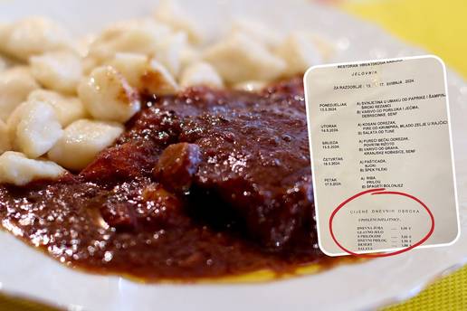 NJAM, NJAM! Jeste li gladni? Oni nisu. U Saboru krkaju njoke s pašticadom. Cijena? 3 eura...