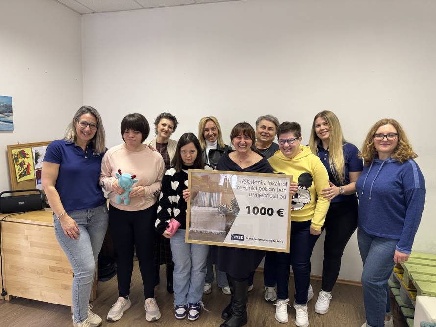 JYSK stiže u Gospić: otvorenje trgovine uz donaciju Udruzi „Pčelice“