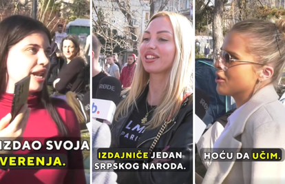 Pogledajte kaos u Pionirskom parku. One su došle podržati Vučića:  'Ja sam izmislila Srbiju'