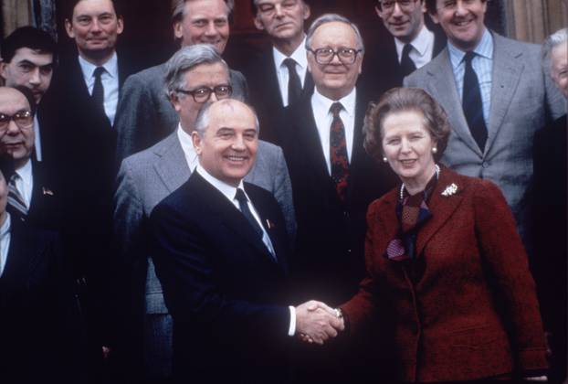 Mikhail Gorbachev and Margaret Thatcher - 1984