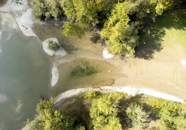 Fotografije iz zraka jezera Bundek